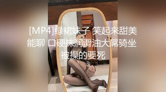 [MP4]绿裙妹子 笑起来甜美能聊 口硬抹润滑油大屌骑坐 被操的要死