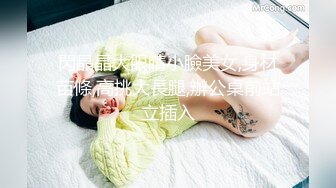 閃晶晶大眼睛小臉美女,身材苗條,高挑大長腿,辦公桌前站立插入