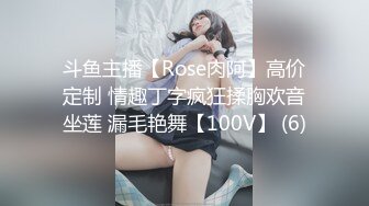 斗鱼主播【Rose肉阿】高价定制 情趣丁字疯狂揉胸欢音坐莲 漏毛艳舞【100V】 (6)